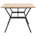 Table à manger cadre en Y 200x100x75,5 cm bois pin massif acier