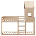 Lit superposé sans matelas 80x200 cm bois de pin massif