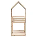 Lit superposé sans matelas 80x200 cm bois de pin massif