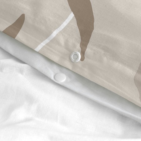 Housse de Couette HappyFriday Blanc Maple Multicouleur 140 x 200 cm