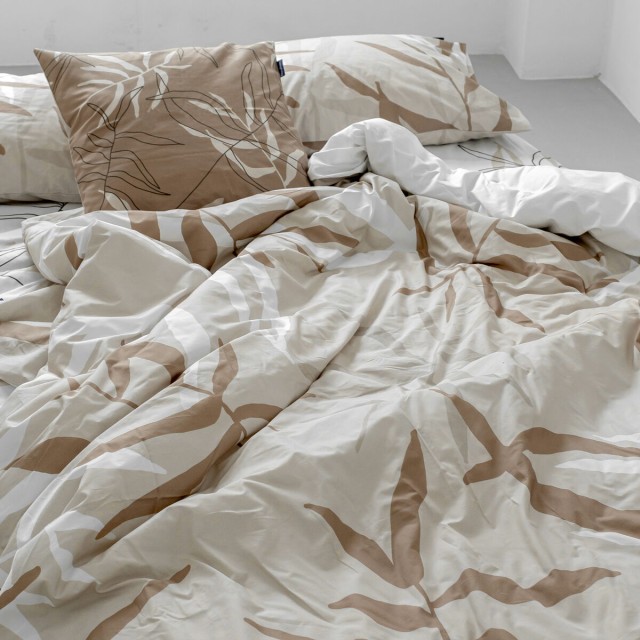 Housse de Couette HappyFriday Blanc Maple Multicouleur 140 x 200 cm