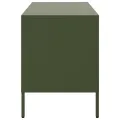 Meuble TV vert olive 68x39x50,5 cm acier
