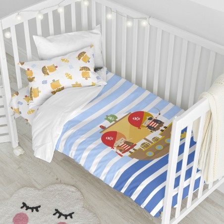 Parure de couette HappyFriday Happynois Pirate Ship Multicouleur Lit d