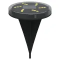 Lampes solaires de sol et piquets de sol extérieur 12 pcs