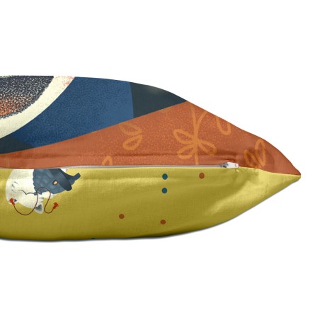 Fodera per cuscino HappyFriday Mr Fox The Warrior Multicolore 50 x 30