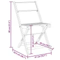 Chaises de bistrot lot de 2 motif de feuilles acacia et tissu