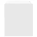 Table de chevet murale blanc 45x30x35 cm