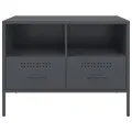 Meuble TV anthracite 68x39x50,5 cm acier