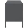 Meuble TV anthracite 68x39x50,5 cm acier