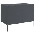 Meuble TV anthracite 68x39x50,5 cm acier