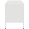 Meuble TV blanc 68x39x50,5 cm acier