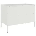 Meuble TV blanc 68x39x50,5 cm acier