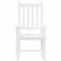Chaises à bascule enfants lot de 2 blanc bois peuplier massif