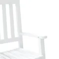 Chaises à bascule enfants lot de 2 blanc bois peuplier massif