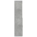 Buffet haut gris béton 70x42,5x185 cm bois d'ingénierie