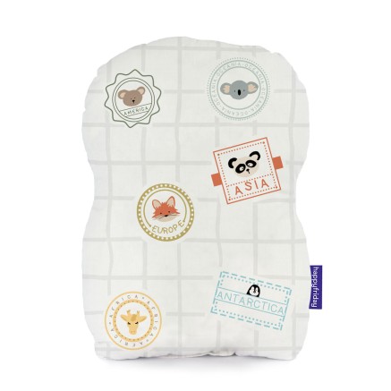 Cuscino HappyFriday Mr Fox World trip Multicolore 40 x 30 cm 2