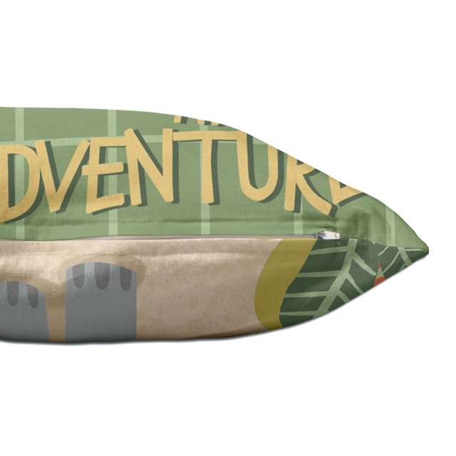 Fodera per cuscino HappyFriday Mr Fox World Trip Multicolore 50 x 30 c