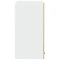 Armoire en verre suspendue Chêne sonoma 80x31x60 cm Aggloméré