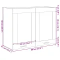 Armoire en verre suspendue Chêne sonoma 80x31x60 cm Aggloméré