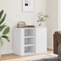 Armoire murale blanc 75x35x60 cm bois d'ingénierie