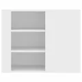 Armoire murale blanc 75x35x60 cm bois d'ingénierie