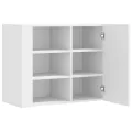 Armoire murale blanc 75x35x60 cm bois d'ingénierie