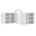 Armoire murale blanc 75x35x60 cm bois d'ingénierie