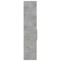 Buffet haut gris béton 45x42,5x185 cm bois d'ingénierie