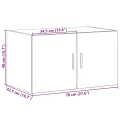 Armoire murale chêne marron 70x42,5x40 cm bois d'ingénierie