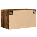 Armoire murale chêne fumé 70x42,5x40 cm bois d'ingénierie