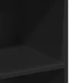 Buffet haut noir 70x41x124 cm bois d'ingénierie