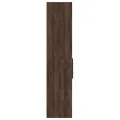 Buffet haut chêne marron 40x42,5x185 cm bois d'ingénierie