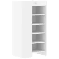 Armoire à chaussures blanc 52x37,5x100 cm bois d'ingénierie