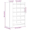 Armoire à chaussures Sonoma gris 74,5x37,5x100 cm