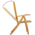 Chaises pliables de jardin lot de 6 bois d'acacia et textilène