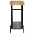 Table console 112x36x76 cm bois massif de manguier et fer