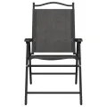 Chaises de jardin pliables lot de 8 en acier et textilène