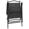 Chaises de jardin pliables lot de 8 en acier et textilène