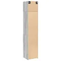 Armoire de rangement mince sonoma gris 45x42,5x225 cm
