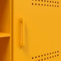 Meuble TV jaune moutarde 100,5x39x50,5 cm acier