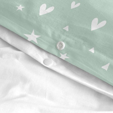 Dekbedovertrek set HappyFriday Mini Fairy dust Multicolour Bed van 80 2