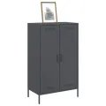 Buffet haut anthracite 68x39x113 cm acier