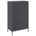 Buffet haut anthracite 68x39x113 cm acier