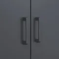 Buffet haut anthracite 68x39x113 cm acier
