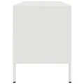 Meuble TV blanc 100,5x39x50,5 cm acier