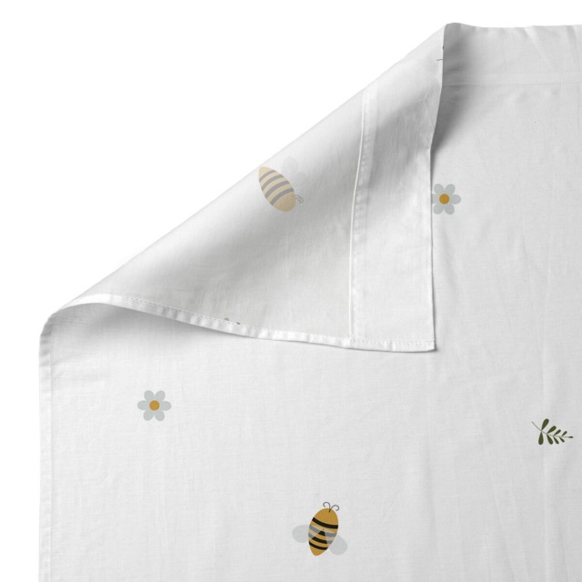 Juego de Sábanas HappyFriday HF Mini Honey Multicolor Cama de 105 2 P