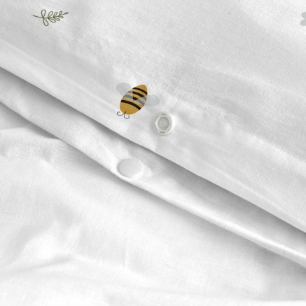 Juego de funda nórdica HappyFriday Mini Honey Multicolor Cama de 80 2 2