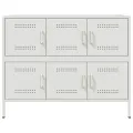 Buffet blanc 100,5x39x79 cm acier