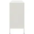 Buffet blanc 100,5x39x79 cm acier