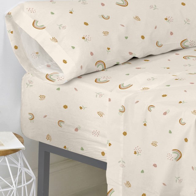 Fitted bottom sheet HappyFriday HAPPYFRIDAY MINI Multicolour Single 28